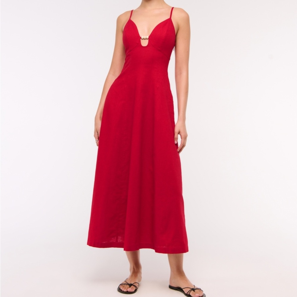 Abercrombie & Fitch Scarlet Dress with Bead Accent